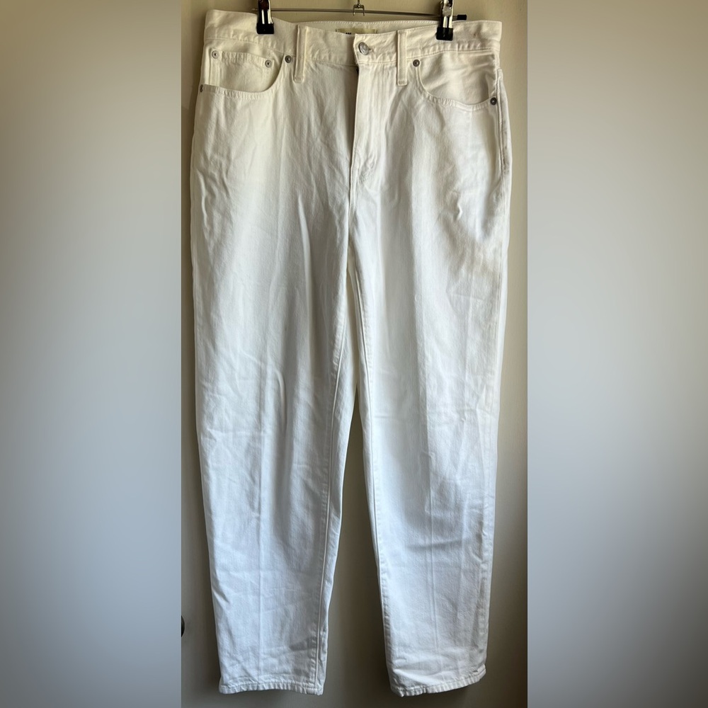 Madewell White Straight Jeans Classic Style